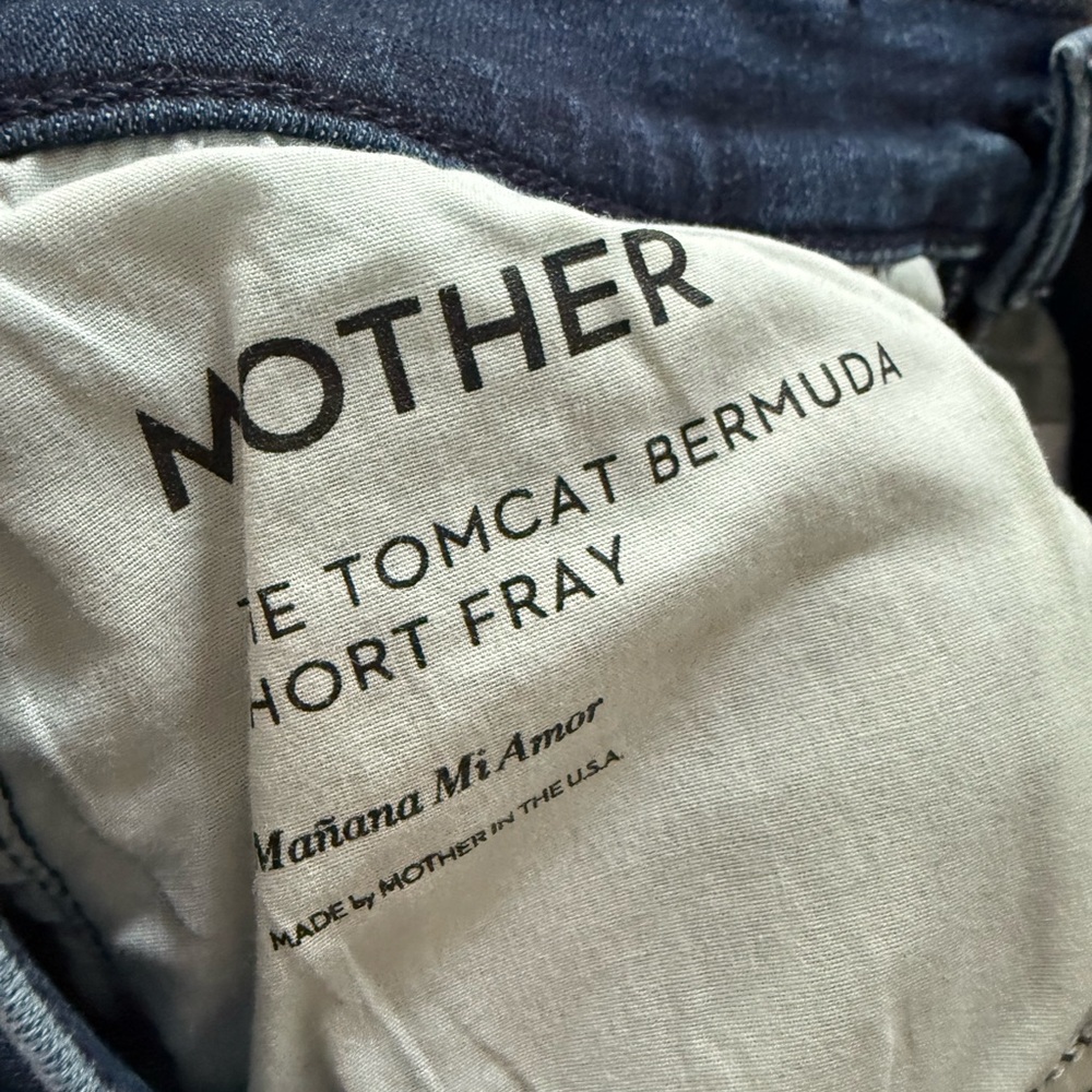 MOTHER The Tomcat Bermuda Short Fray - Size 26 - Picture 3 of 5